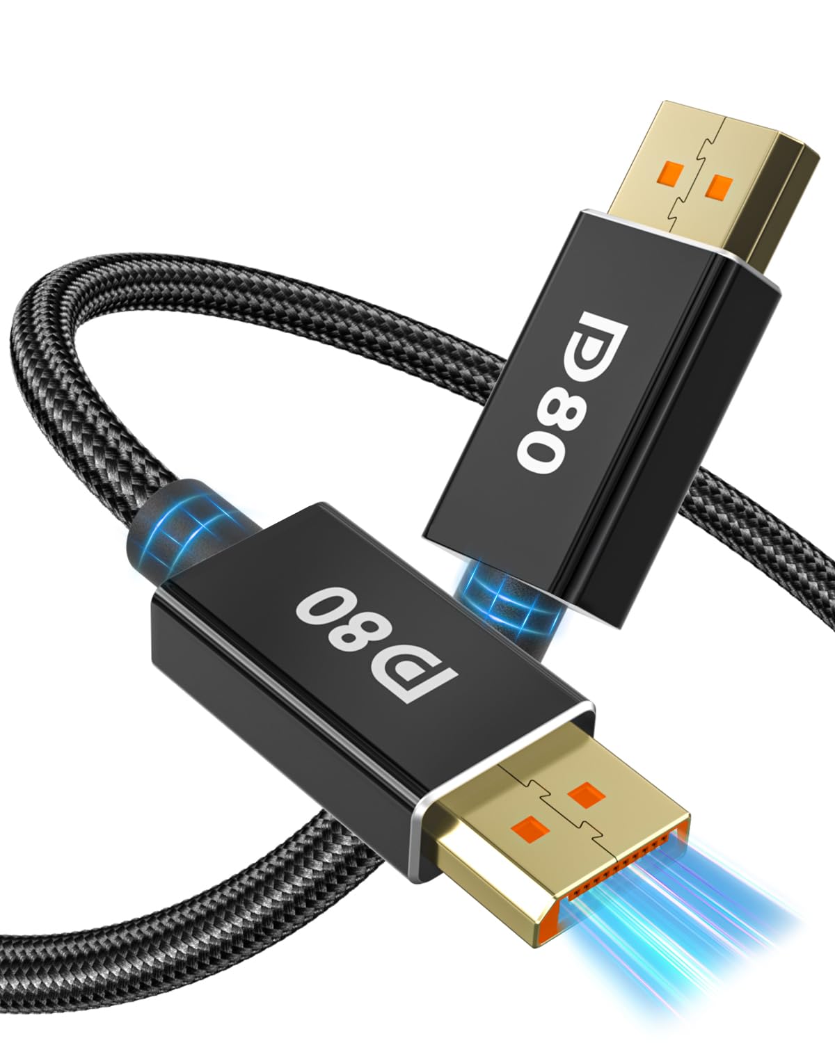 80Gbps DisplayPort Cable 2.1 for 16K Gaming and Workflows