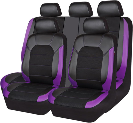 CAR PASS Leather Seat Covers for Women - Stylish and Breathable