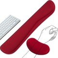 Keyboard Wrist Rest and Mouse Wrist Rest Set - Ergonomic Memory Foam