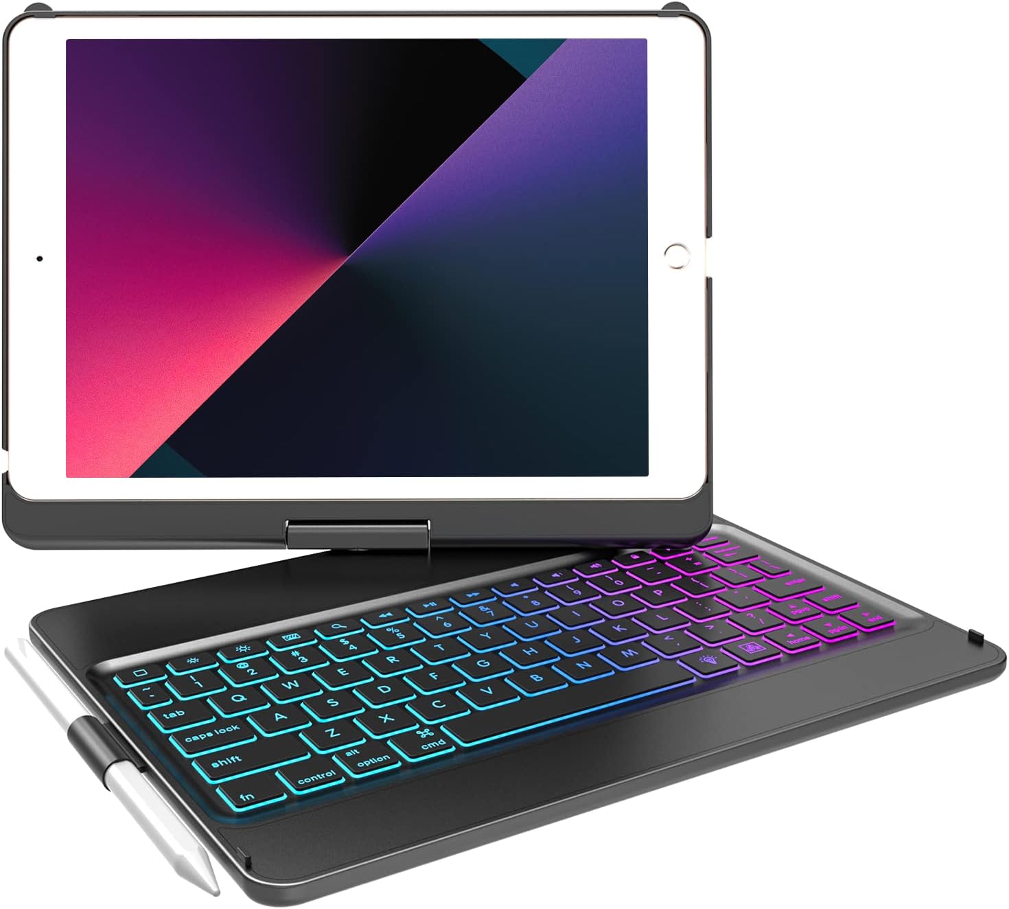 MMK iPad Keyboard Case - 360 Rotatable Wireless Cover for iPad