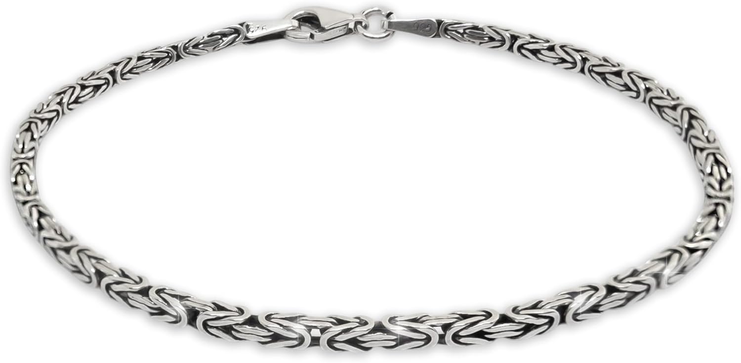 925 Sterling Silver Byzantine Bracelet for Unique Style Lovers