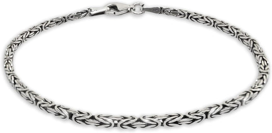 925 Sterling Silver Byzantine Bracelet for Unique Style Lovers
