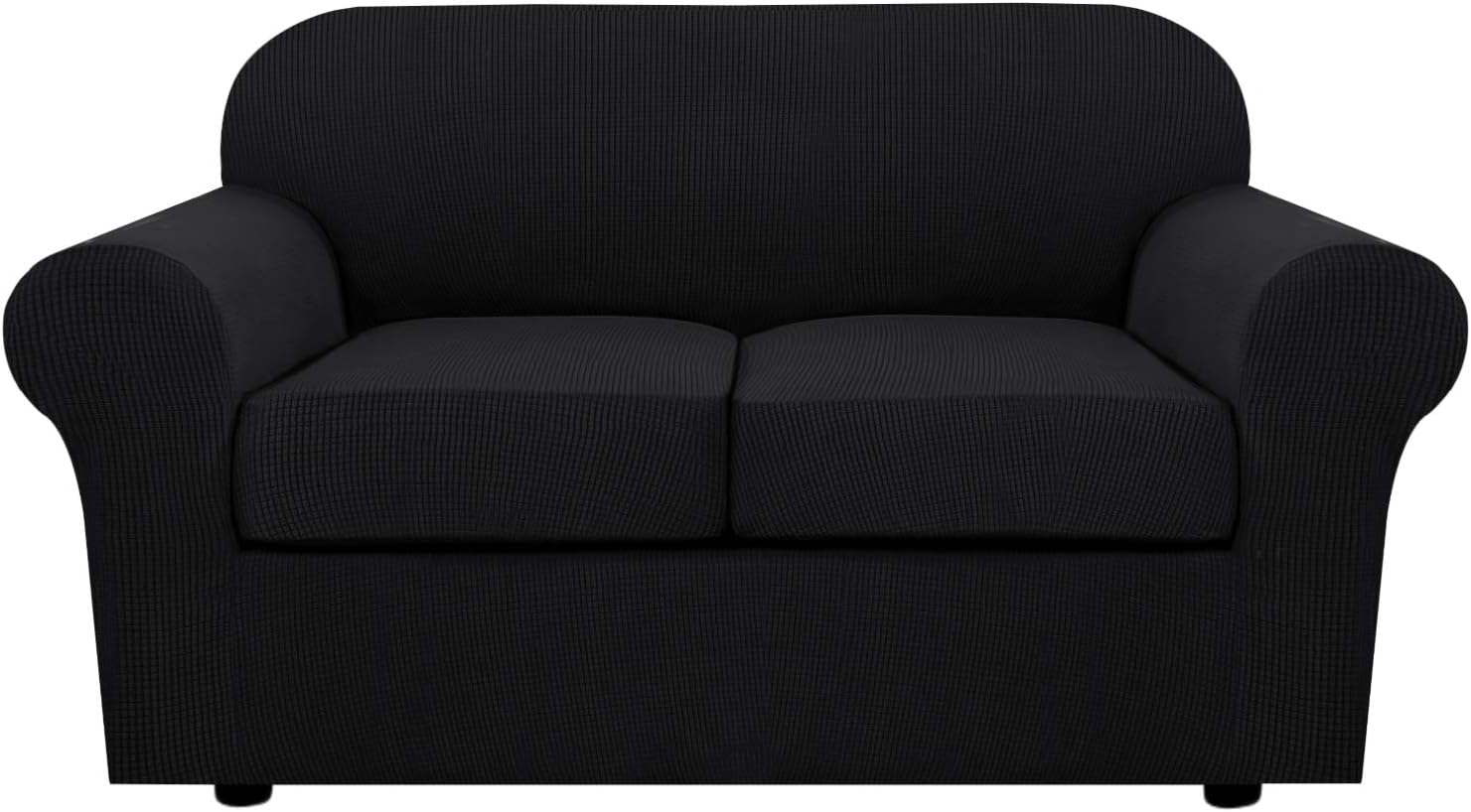 H.VERSAILTEX 3 Piece Stretch Sofa Covers for Loveseat Couch