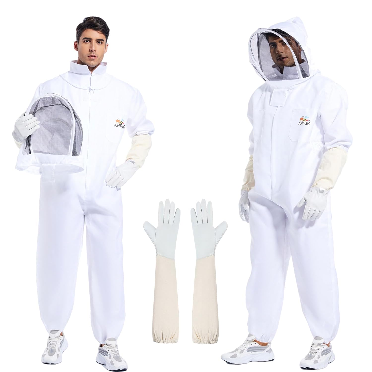 Bee Suit for Men Women Sting Proof Beekeeper Costume XL Size
