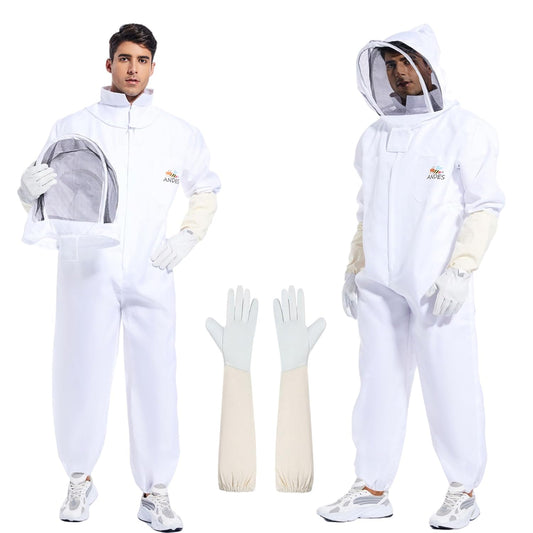 Bee Suit for Men Women Sting Proof Beekeeper Costume XL Size