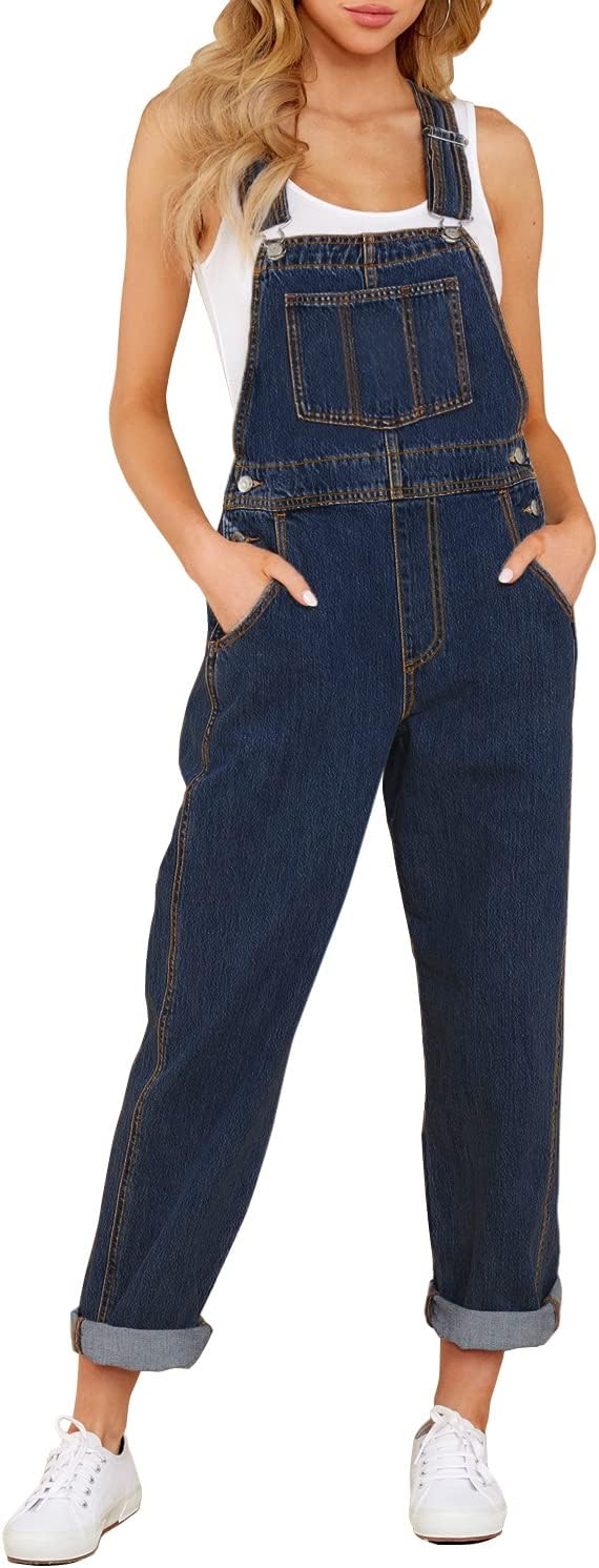 Stylish Women's Casual Stretch Denim Bib Overalls for Every Occasion