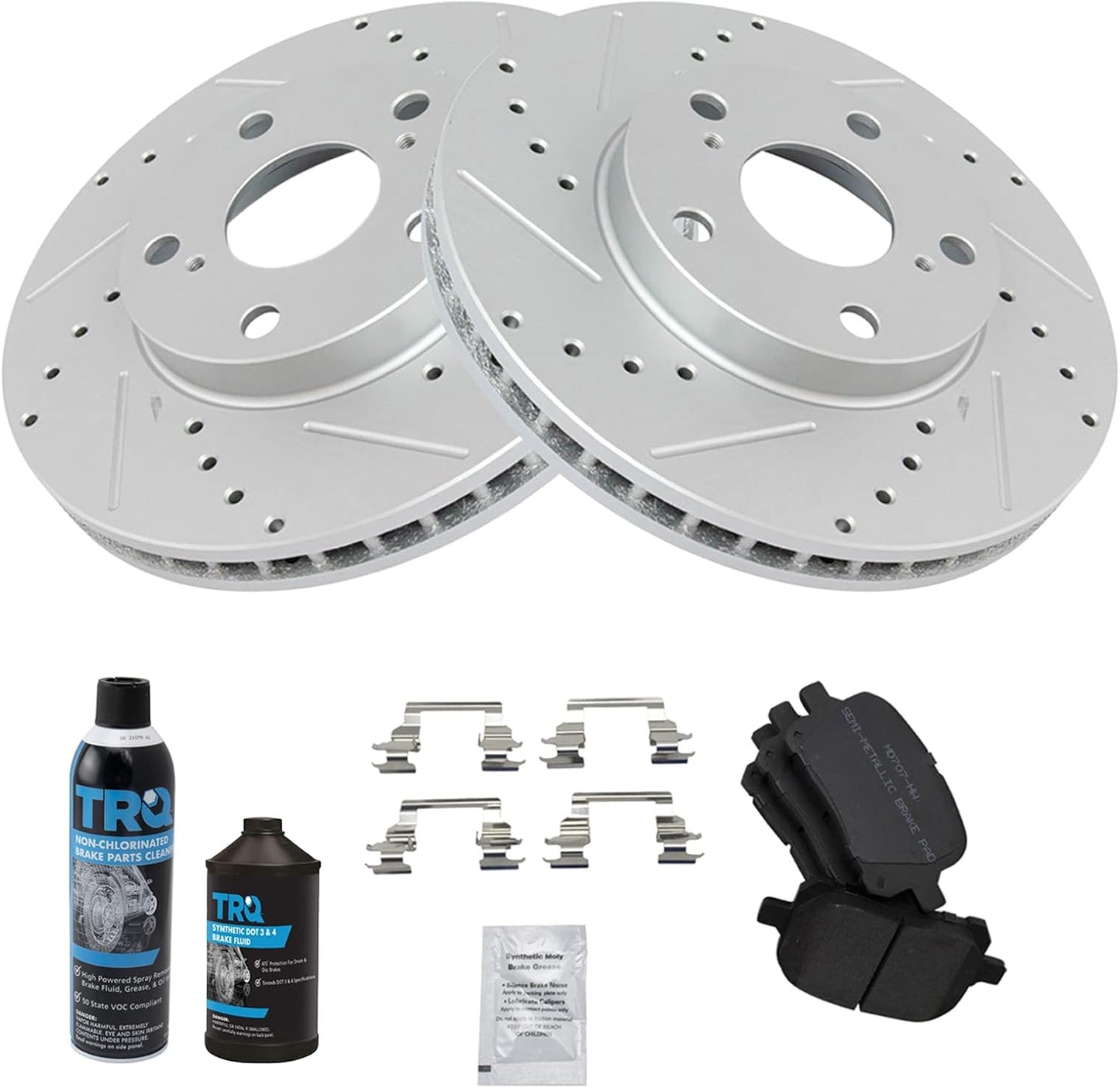 TRQ Front Brake Pad & Rotor Kit for Lexus ES300 & Toyota Avalon