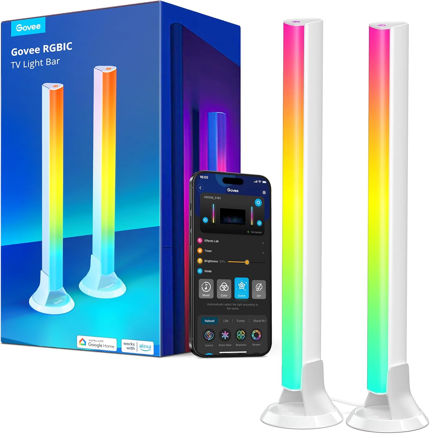 Govee RGBIC Light Bars for 45-70 inch TVs with Smart Control