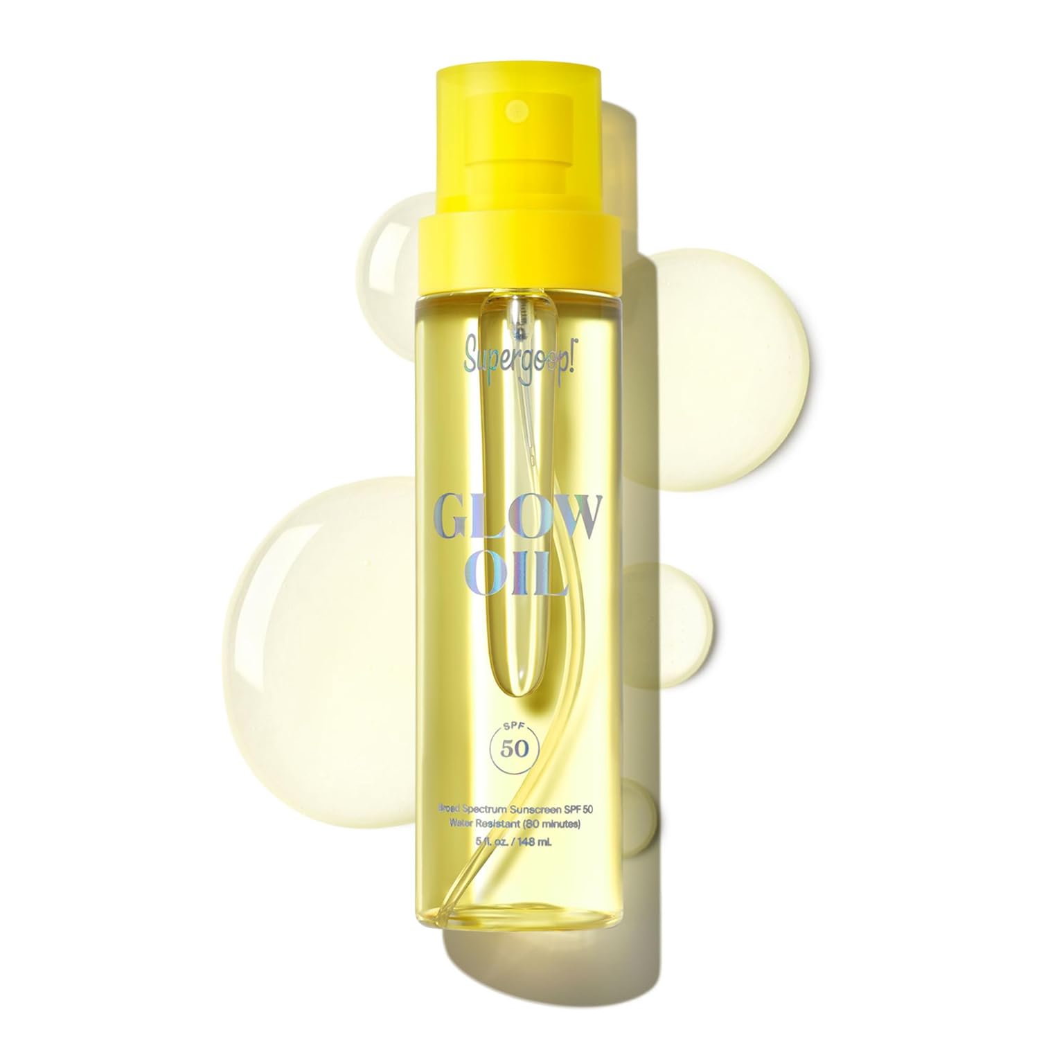 Supergoop! Glow Oil - Lightweight SPF 50 Body Oil for Radiance