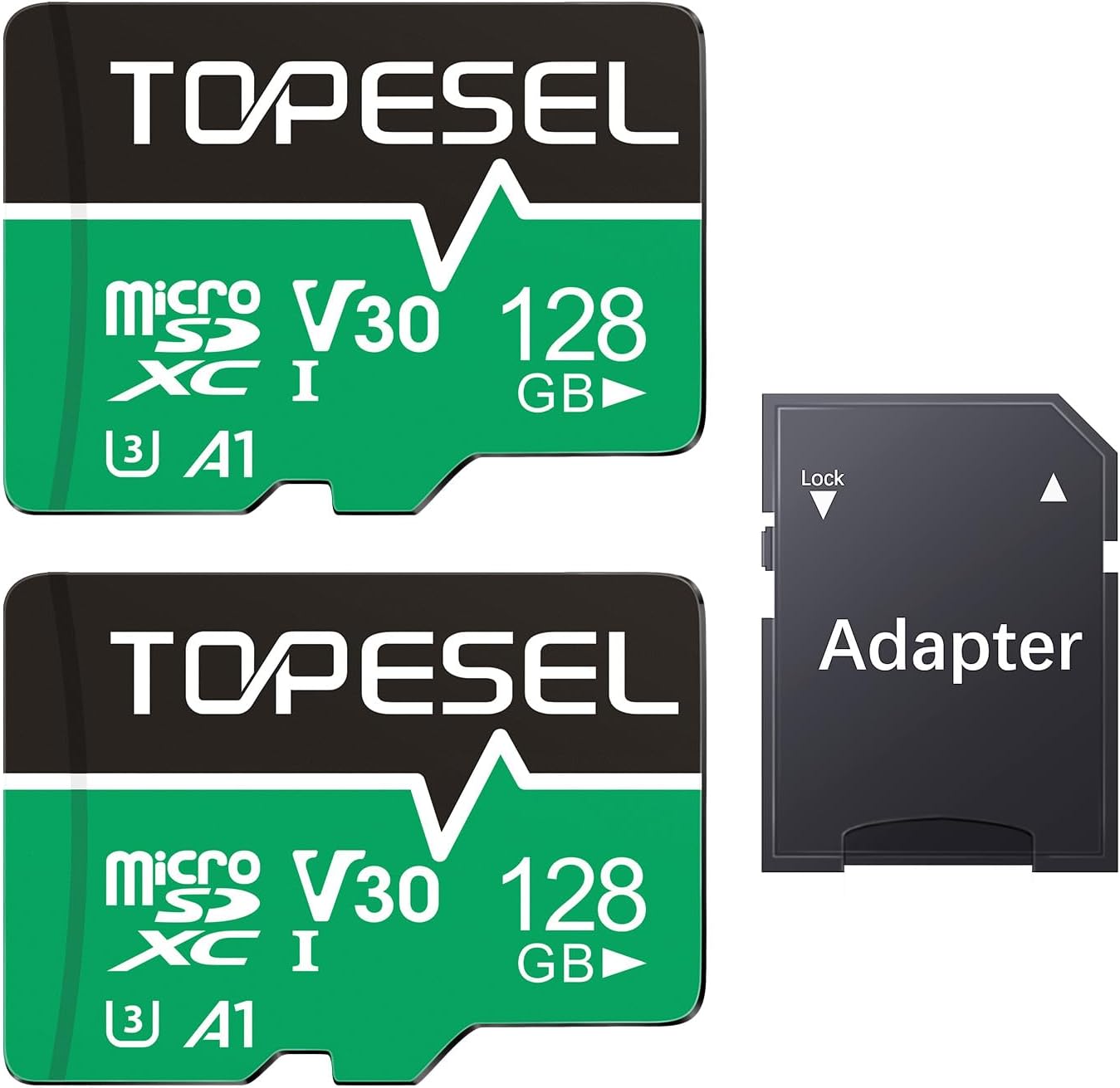 TOPESEL 128GB Micro SD Card 2 Pack for High Speed Storage