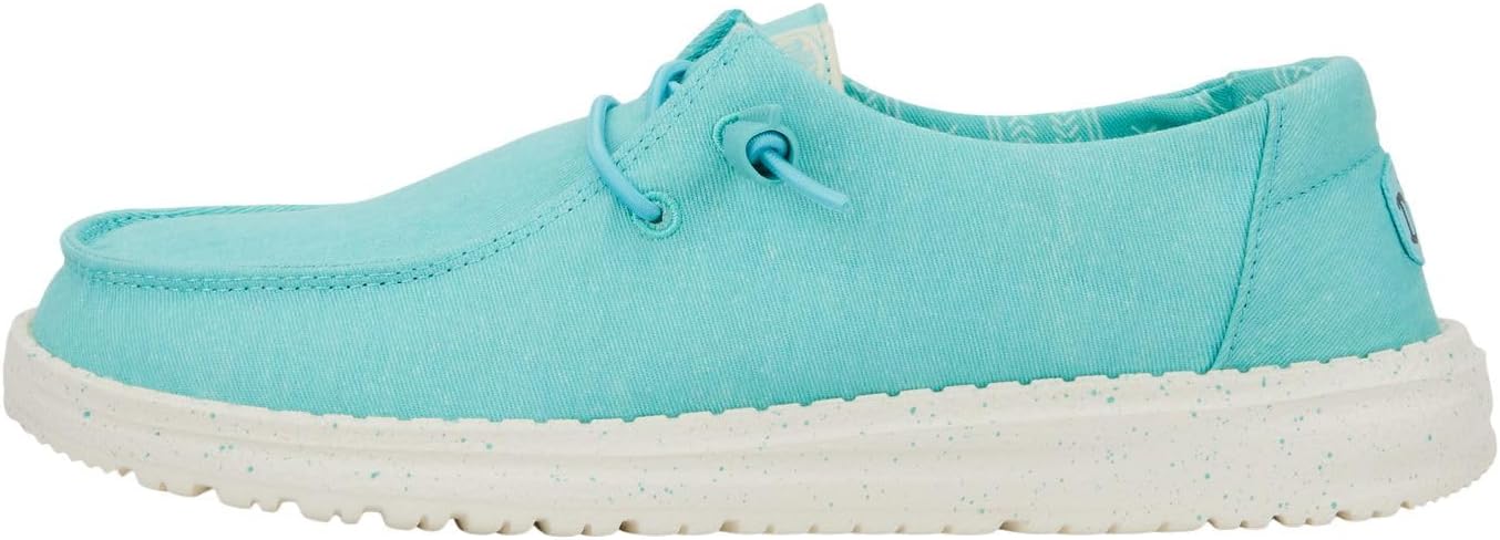Hey Dude Women's Wendy Chambray Lace-Up Loafer for Comfort