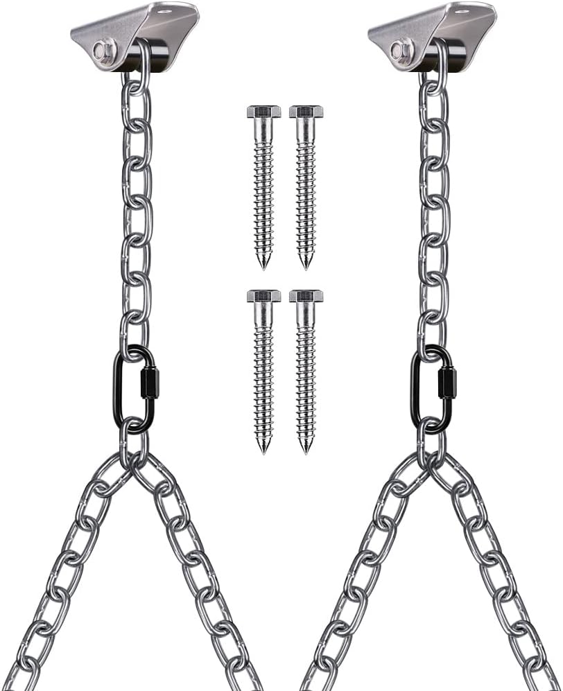 BeneLabel Heavy Duty Porch Swing Hanging Chain Kit for Comfort