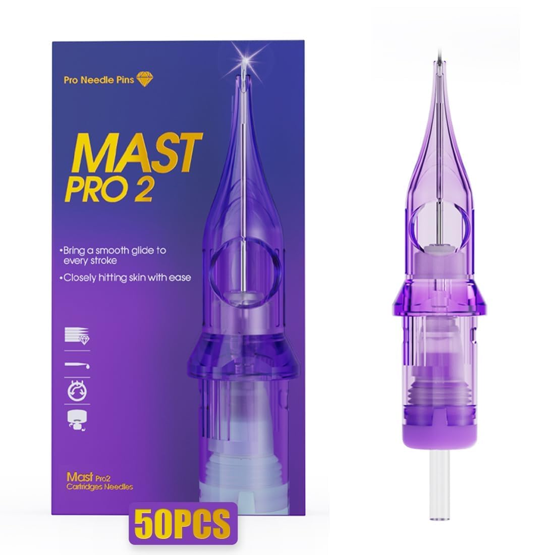 Mast Tattoo Pro2 Needles Cartridges for Precision Tattooing
