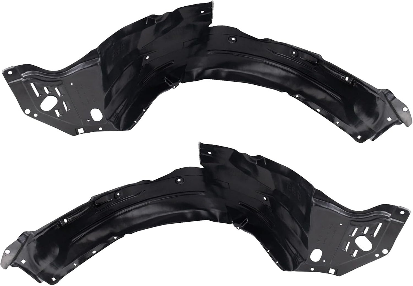 TRQ Front Inner Fender Liner Set for 2009-2014 Acura TSX
