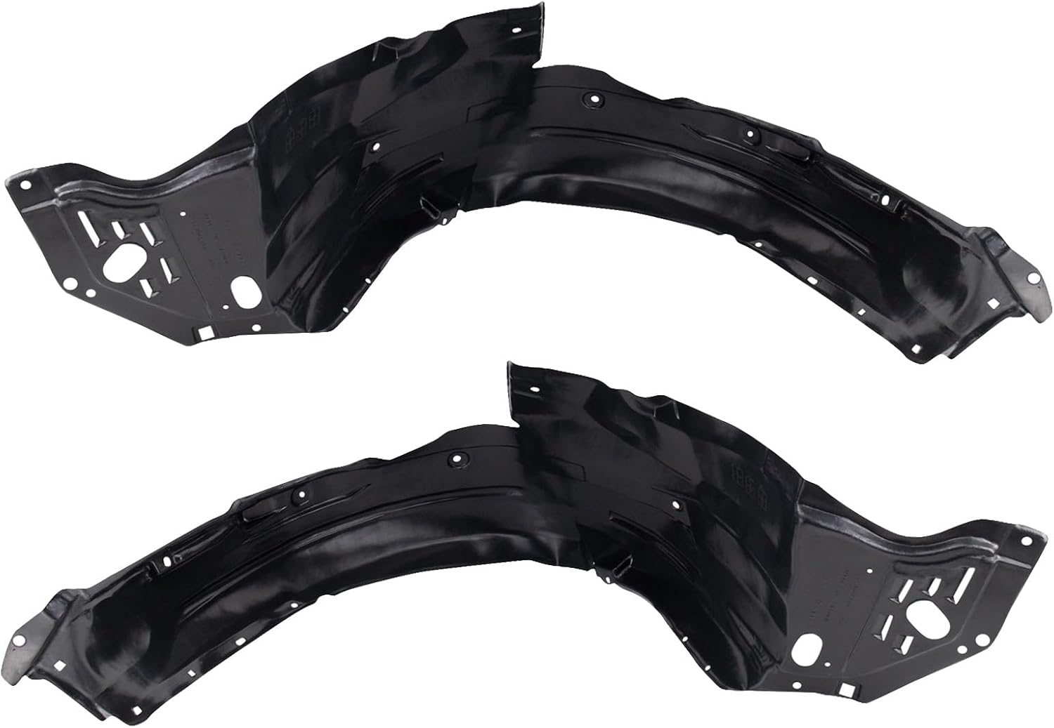 TRQ Front Inner Fender Liner Set for 2009-2014 Acura TSX