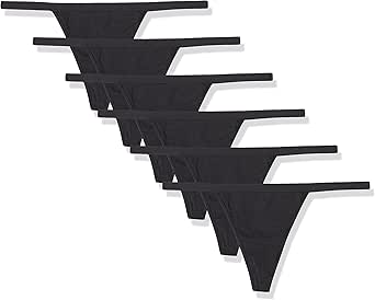 Cotton Thong String Underwear Pack of 6 for Women - Comfortable Fit