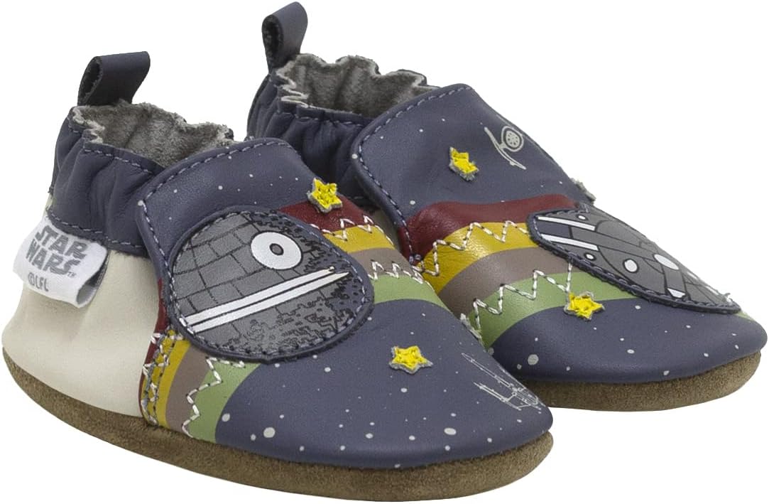 Robeez Baby Boys Soft Soles Slip-Resistant Crib Shoes for Infants