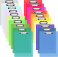 20 Pcs Plastic Clipboards Bulk 20 Assorted Colors 12.5 x 9 In
