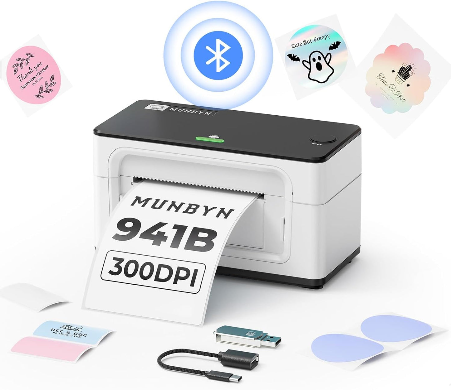 High-Res Wireless Label Printer for Small Biz