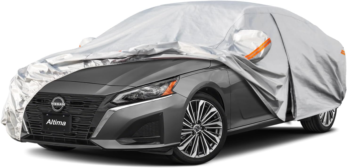 Kayme 6 Layers Car Cover for Nissan Altima - All Weather Protection