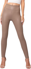 Plus Size Conceited Luxe Leggings Velvet or Vegan Leather - High-Rise