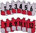 12 Pack Reversible Numbered Pinnies Double Sided (Style QRQ8)