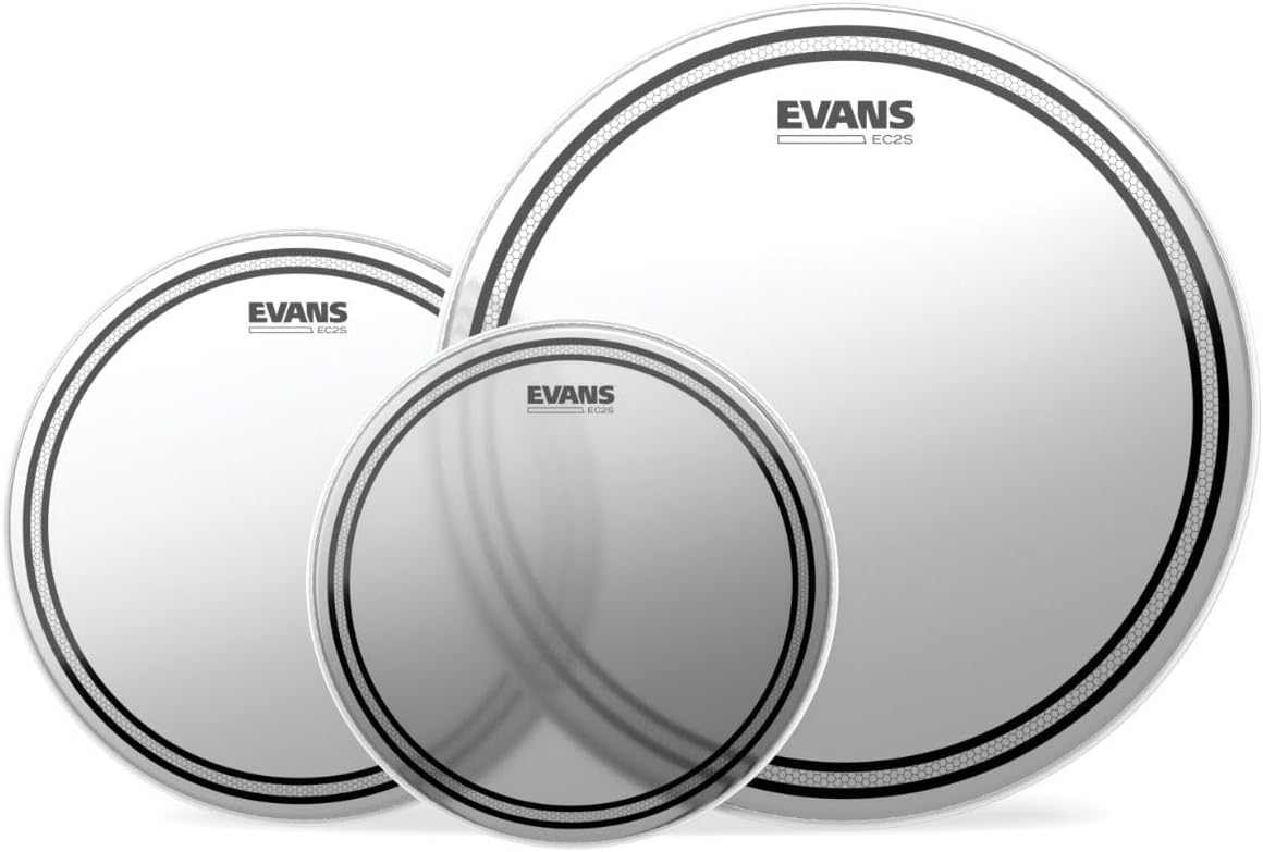 Evans EC2 Coated Tom Pack - Premium 10, 12, and 16 Inch Heads