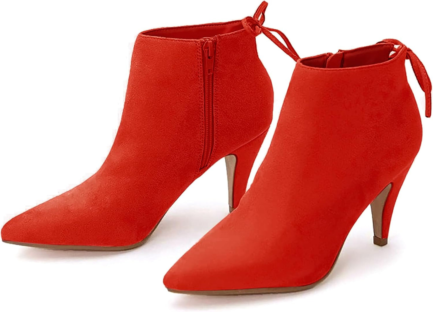 Womens Pointed Toe Heels Ankle Booties for Stylish Fall Wear