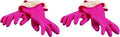 Waterproof Cleaning Gloves x2 Pairs | Casabella Pink Sml