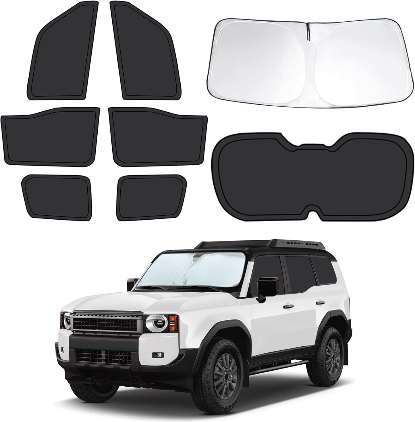 8pcs Car Window Shades for Toyota Land Cruiser Prado 250