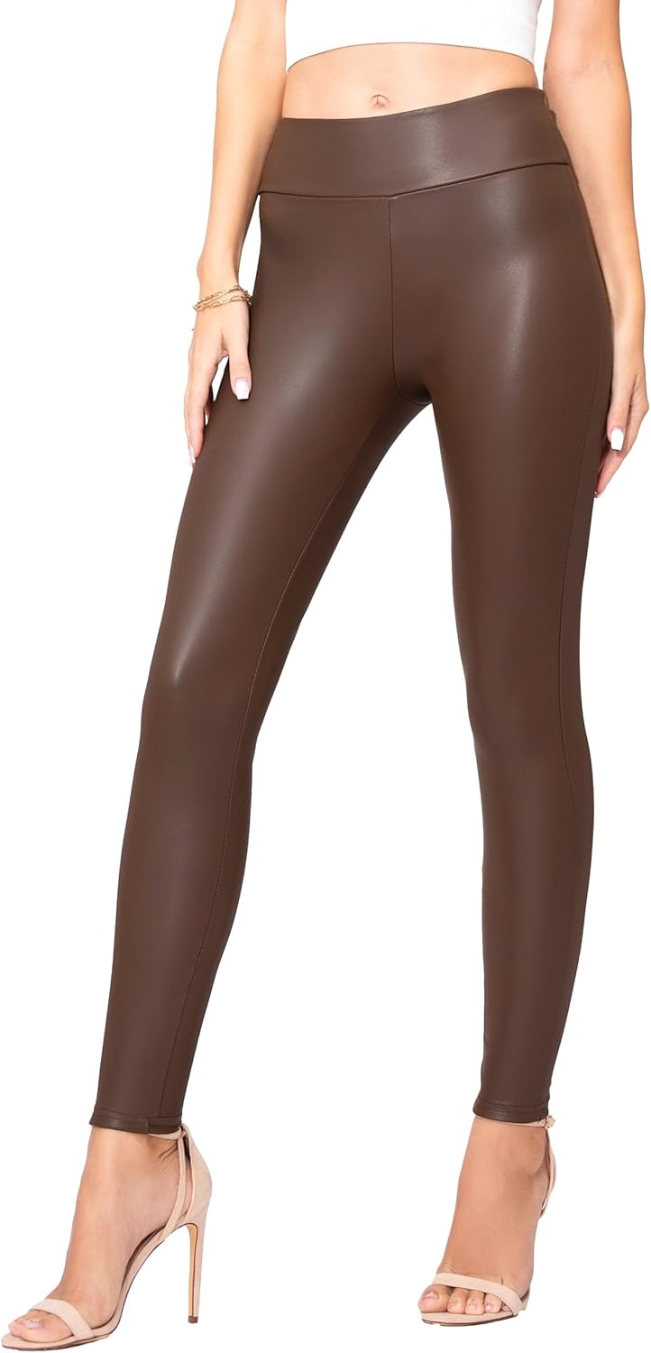 Conceited Luxe Velvet Leggings - Stylish Vegan Leather Pants