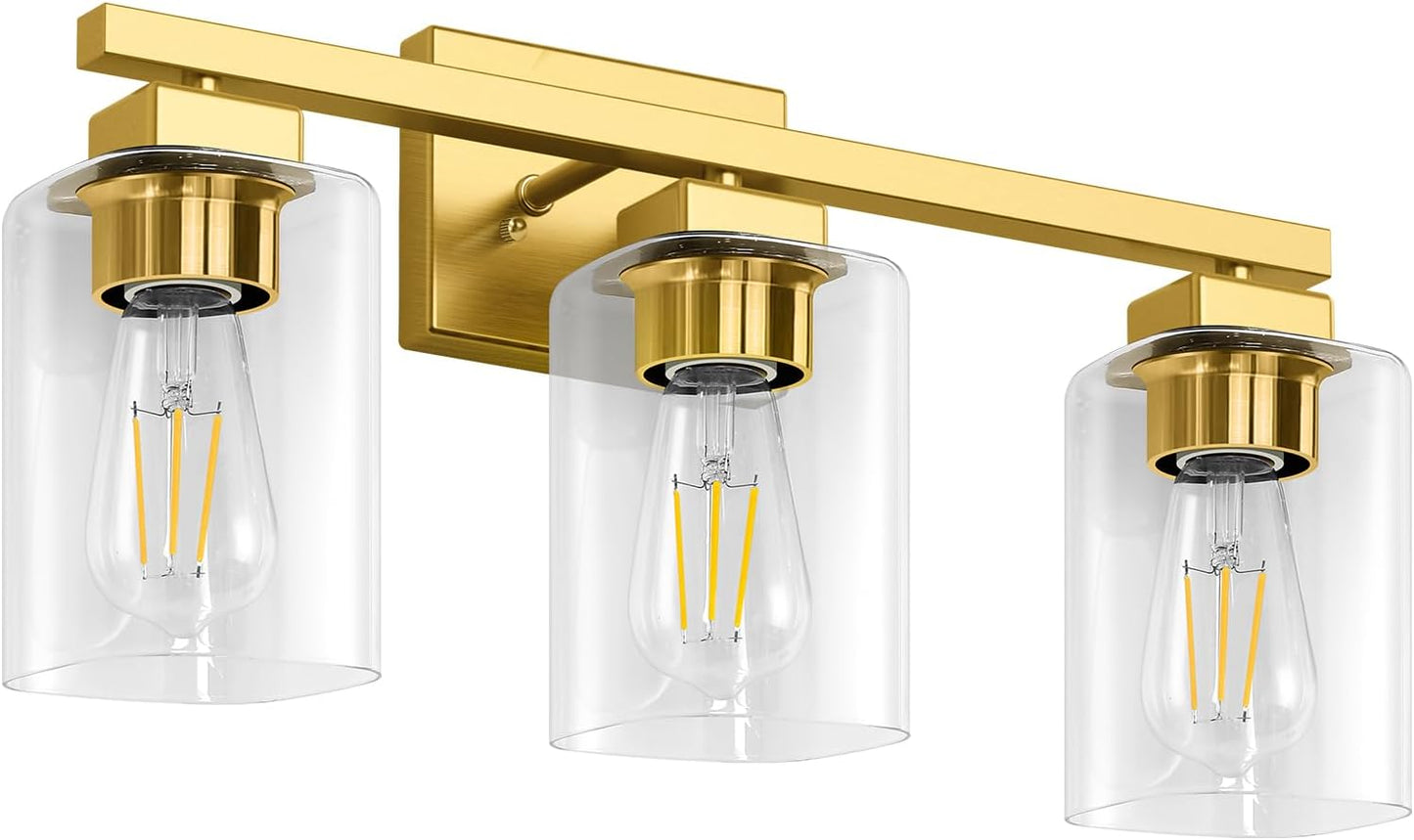 Modern Gold Bathroom Light Fixture for Elegant Home Decor