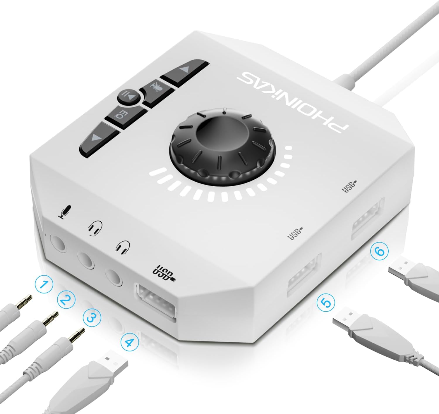 Enhance PC Sound: PHOINIKAS Stereo USB Sound Card