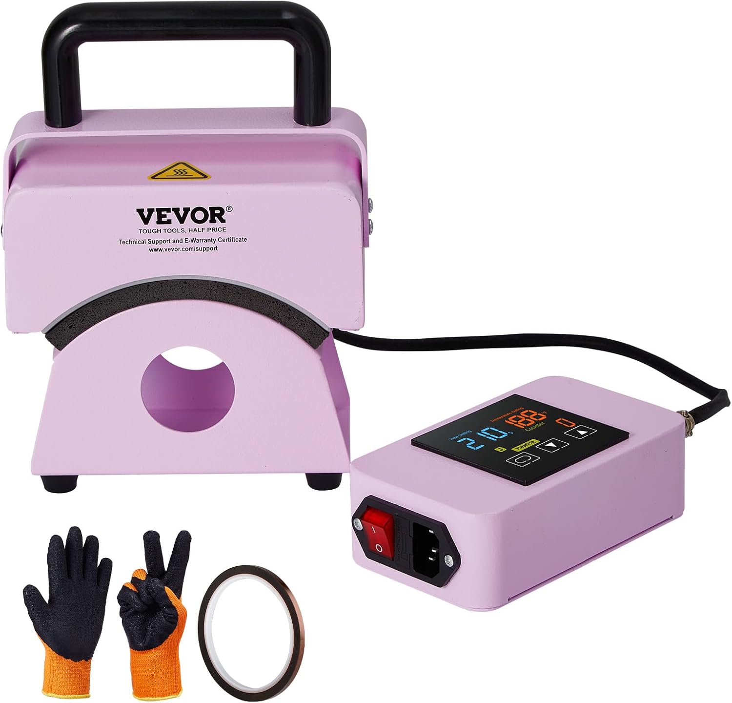 VEVOR Hat Press Machine for Caps with Integrated Control Panel