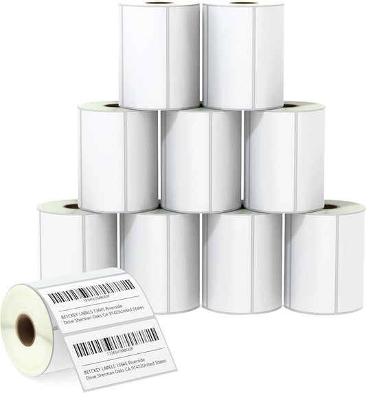 BETCKEY 4 in x 2 in Barcode Shipping Labels for Printers
