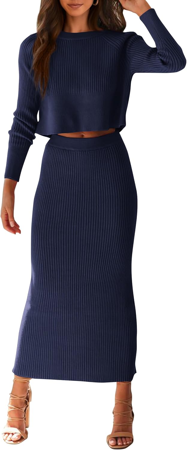 PRETTYGARDEN Women's 2 Piece Sweater Set for Stylish Fall Looks