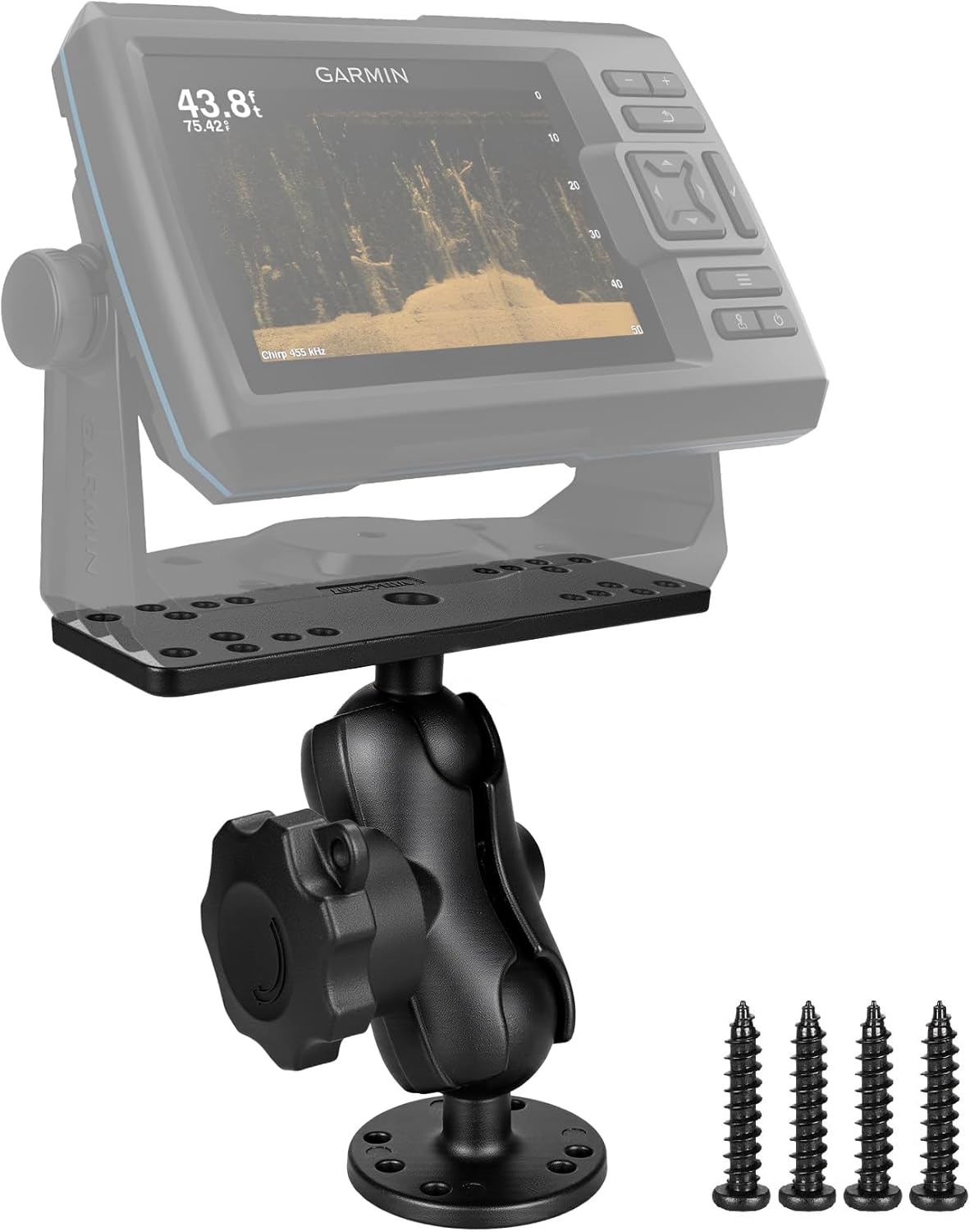 Anti-Theft Aluminum Fish Finder Mount for Marine Electronics