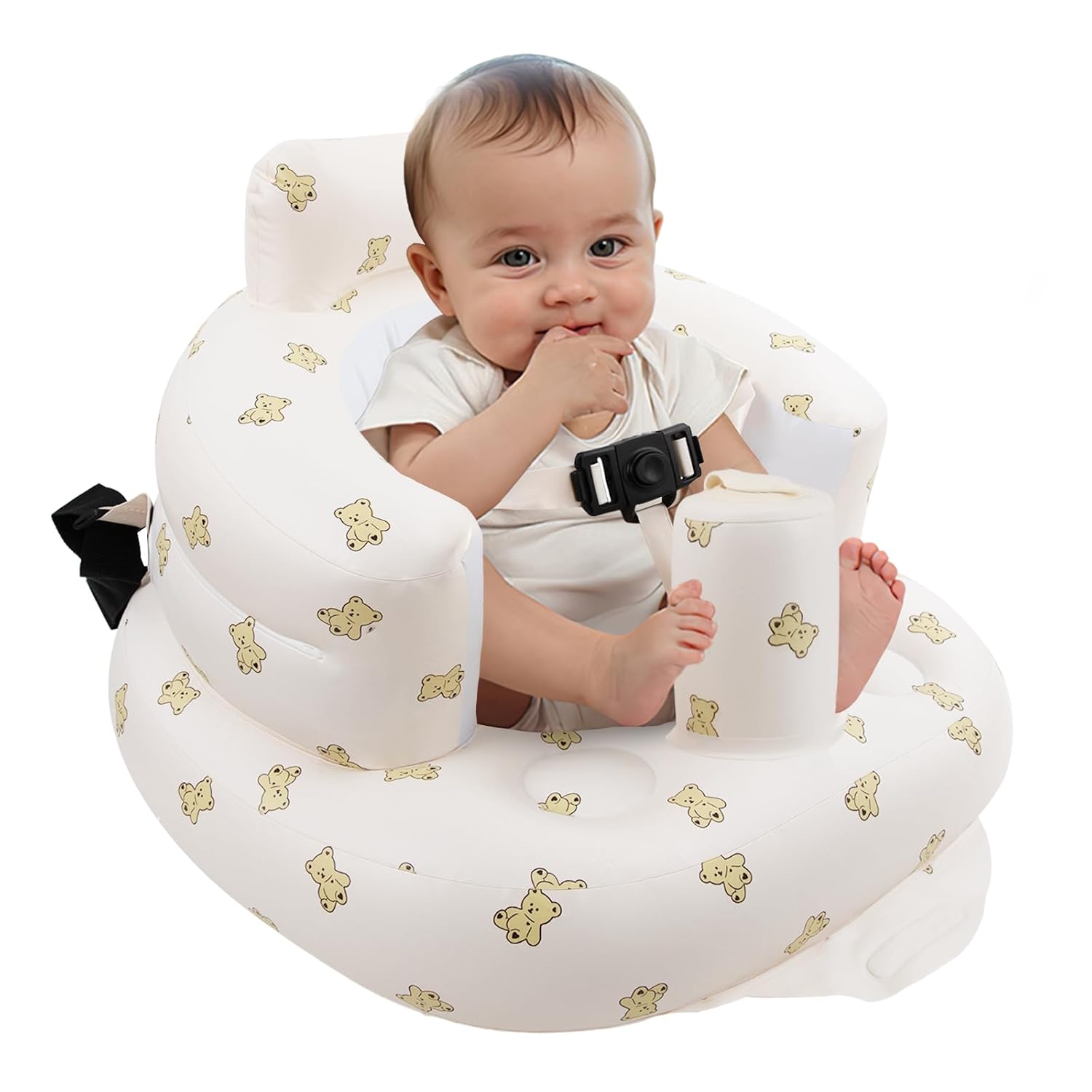 Inflatable Baby Seat with Harness for Safe Sitting and Fun
