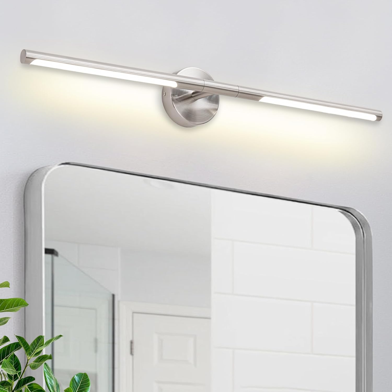 Brushed Nickel Bathroom Light Fixtures for Modern Spaces