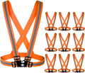 Dazonity High Visibility Safety Vest for Men & Women - 10 Packs