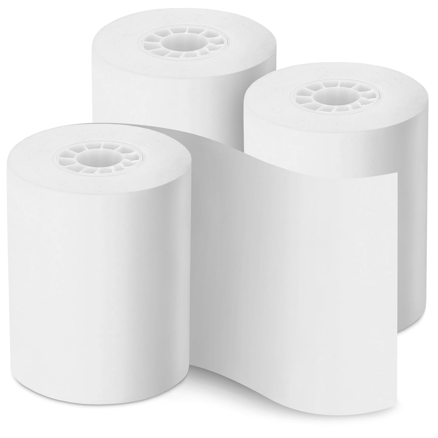 Lint-Free Calculator Tape Rolls | Reliable Receipt Paper | 3-Pack 2 1/4 In x 85 ft
