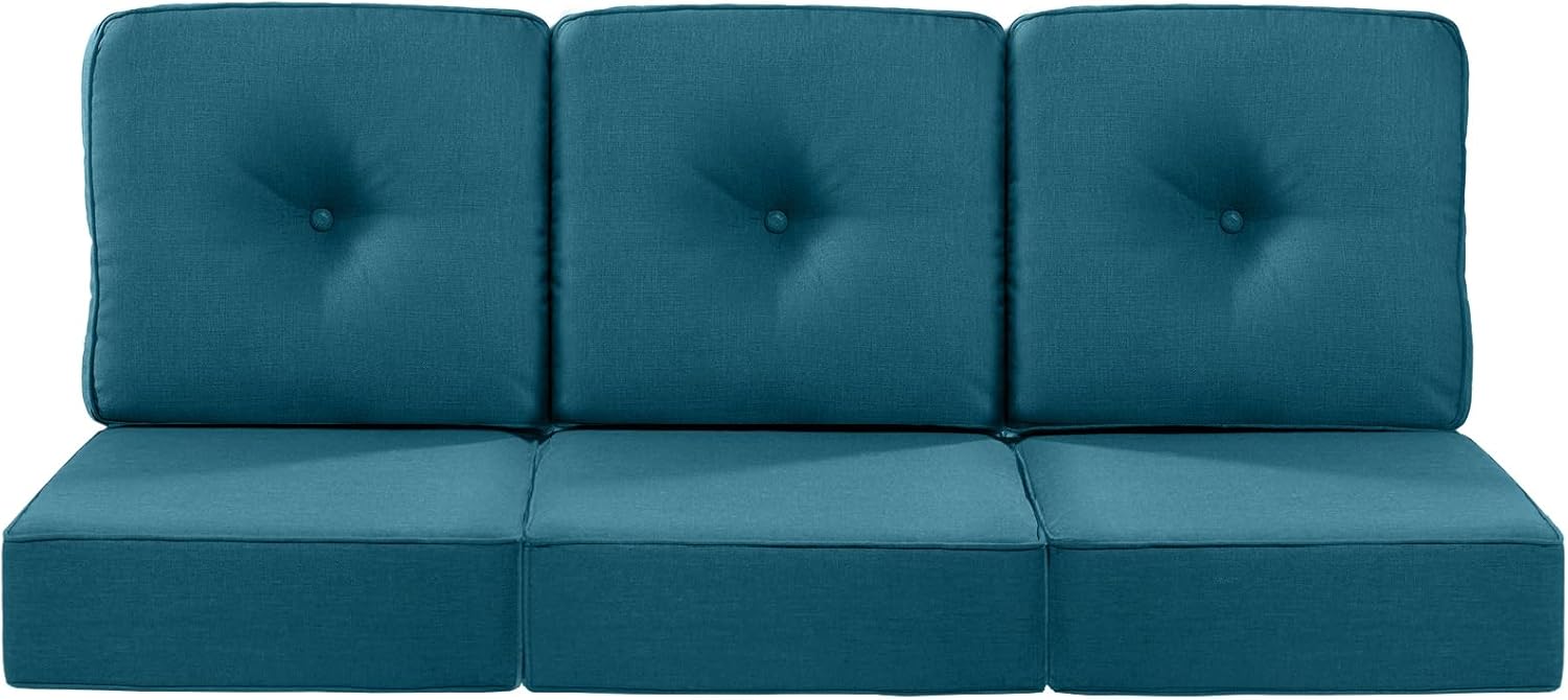 Luxury 6-Inch Patio Chair Cushions Set of 3 for Comfort