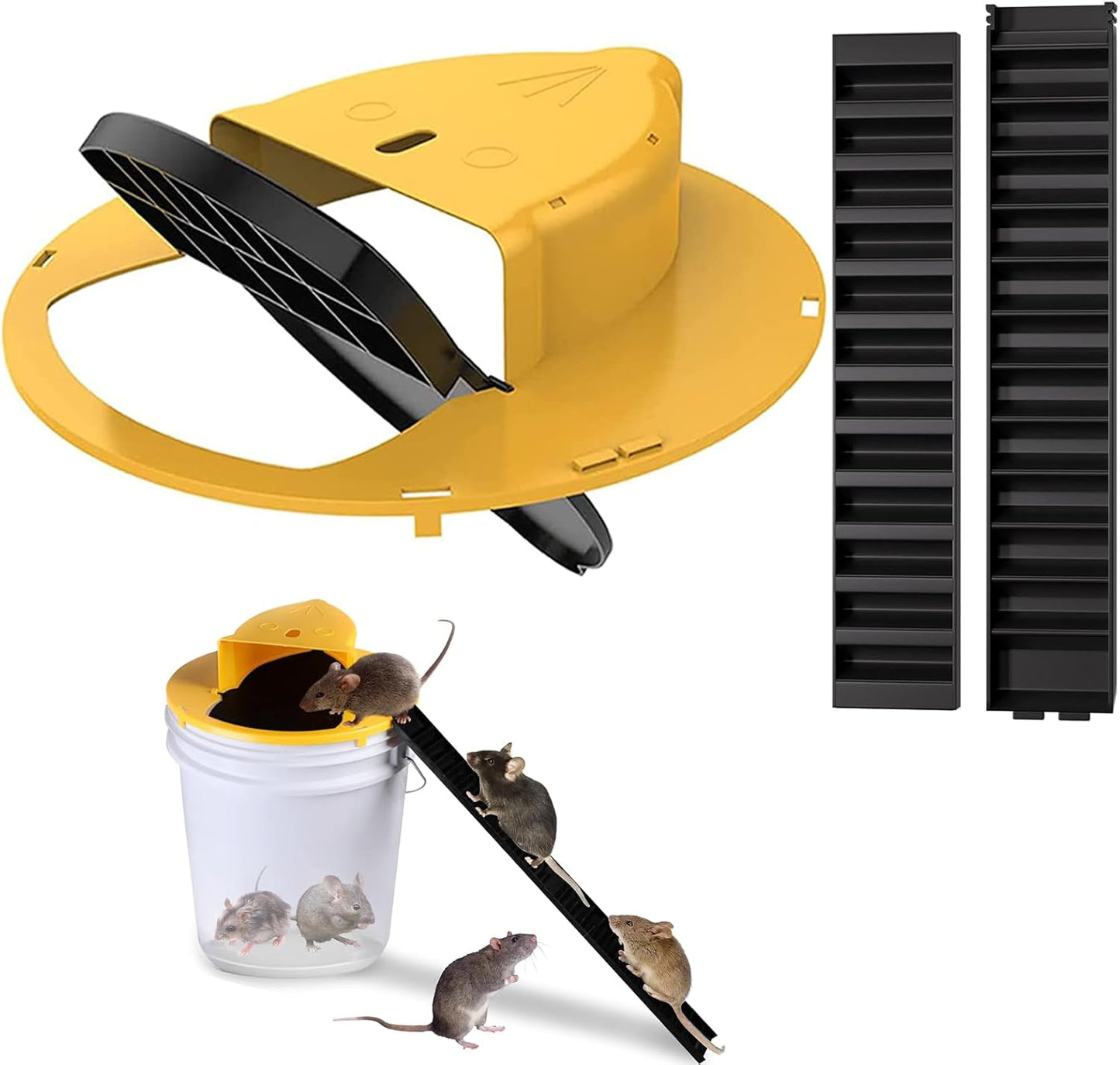 5 Gallon Mouse Rat Trap Bucket - Reusable Indoor/Outdoor Catching Tool