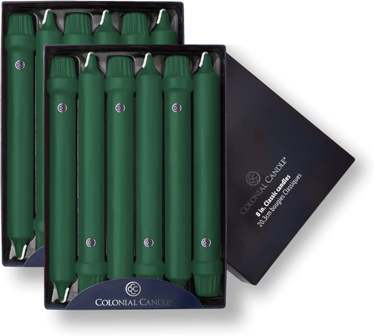 Elegant Evergreen Unscented Taper Candles for Any Occasion