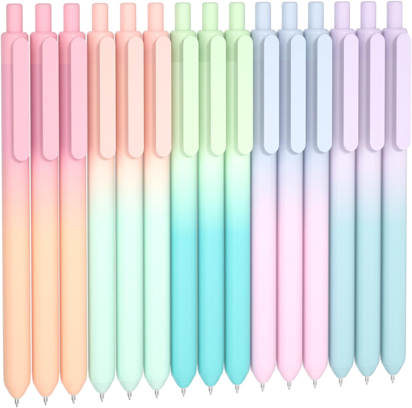 15 Pack Cute Fine Point Gel Pens for Smooth Writing