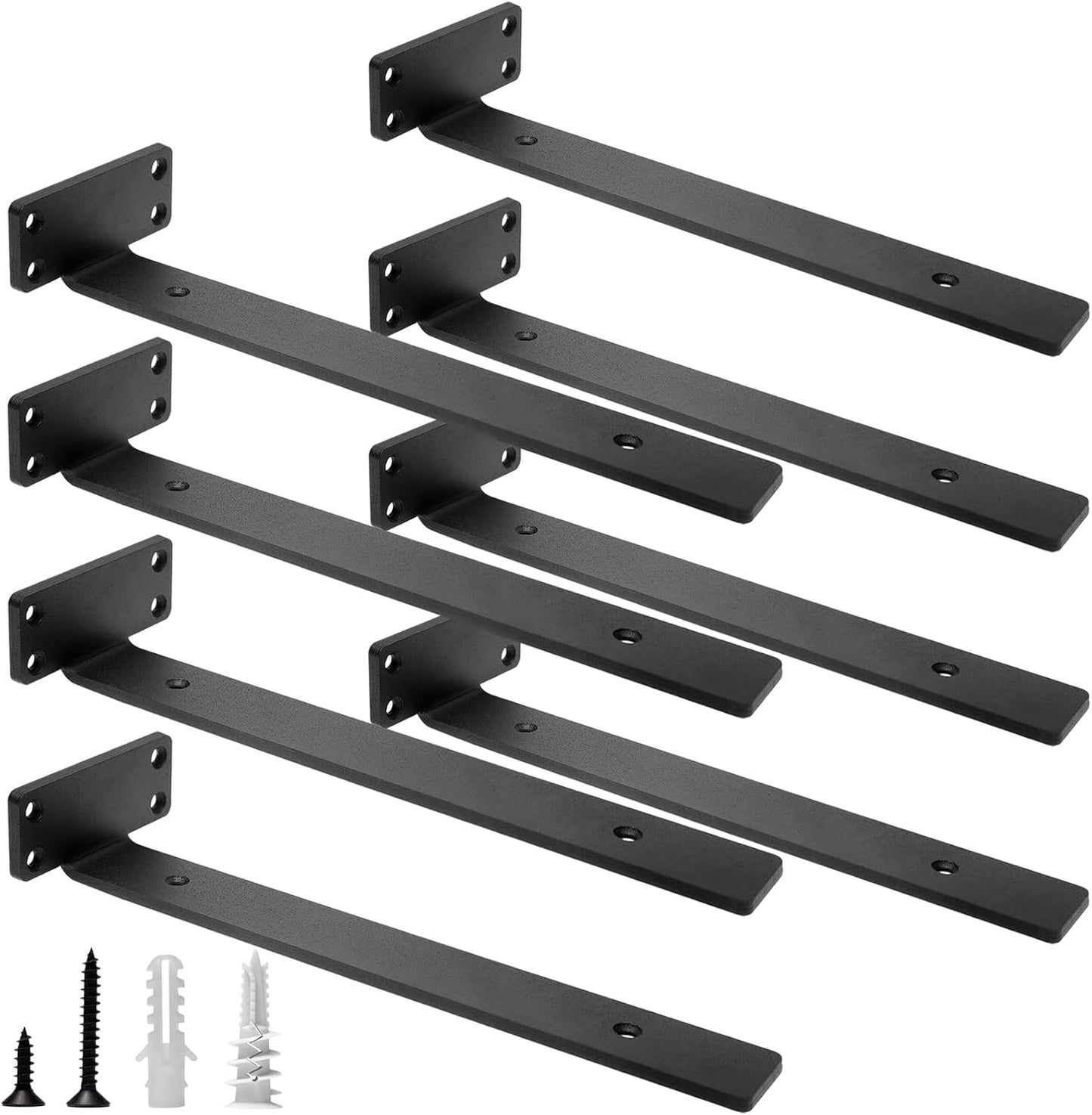 HITOMEN Heavy Duty Floating Shelf Brackets for Home Decor