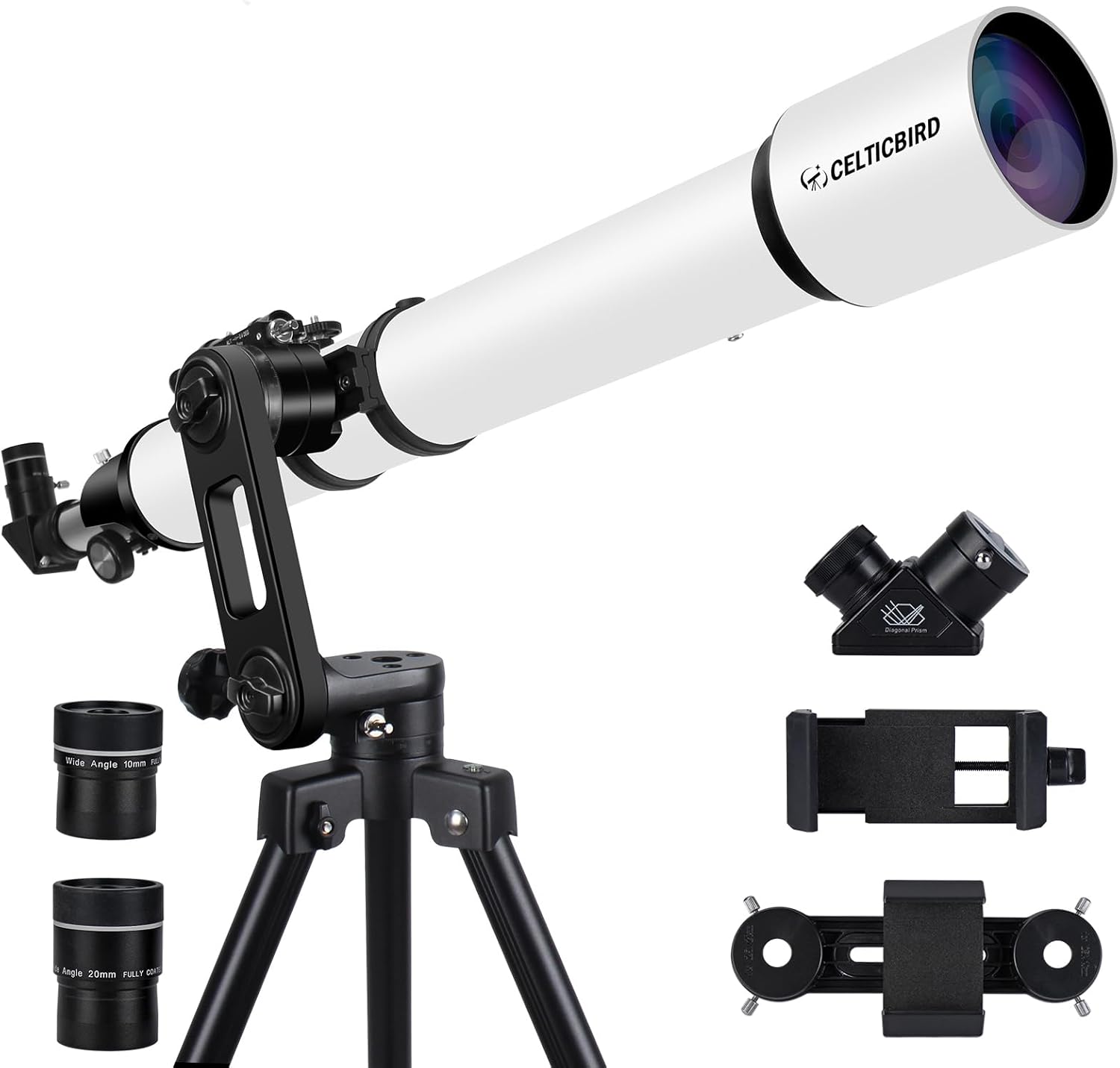 High Powered 90mm Aperture Telescope for Adults Astronomy
