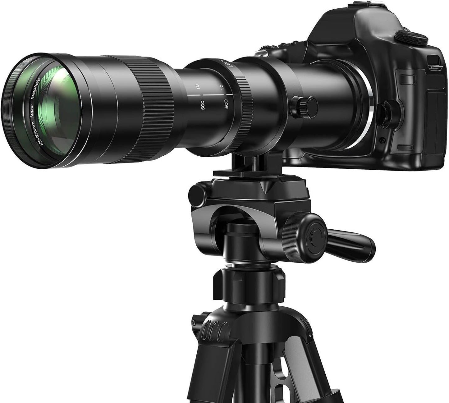 Lightdow 420-800mm F8.3 Telephoto Zoom Lens for Canon Cameras