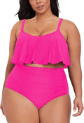 Sovoyontee Women's Plus Size High Waisted Swimsuit for Comfort