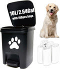 Dog Poop Waste Bag Container Trash Can - Hands-Free Pedal Station